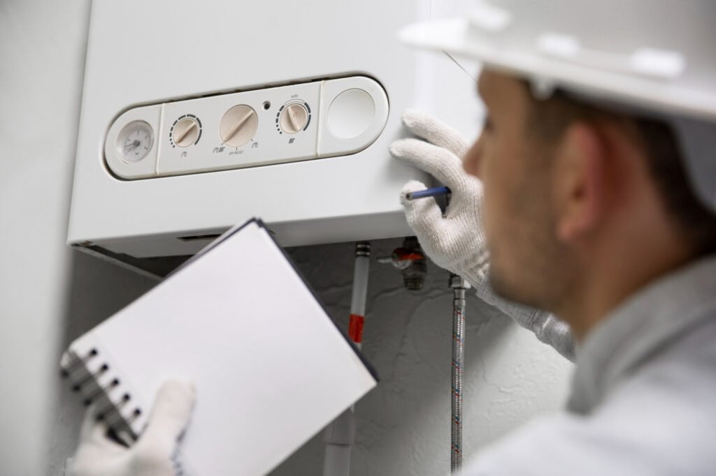 Heating Engineer Upgrading To A Modern Gas Central Heating System